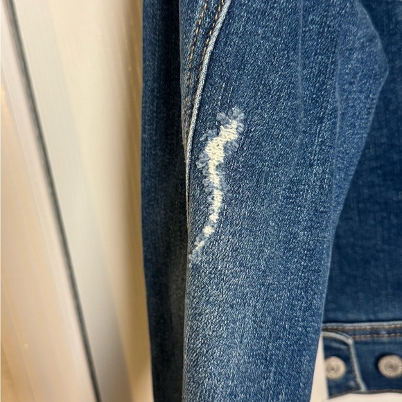 Judy Blue Distressed Indigo Jean Jacket - Picture 9 of 14